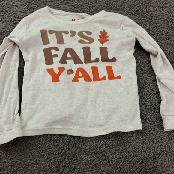 Kids Fall Pajama Set - Cream and Brown - Picture 3 of 16